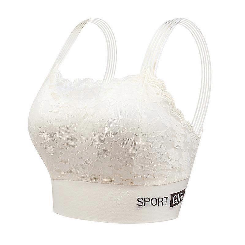 Lace Back Wrapped Chest Vest with Chest Pads To Prevent Shining Bottom and Enlarged Wrapped Chest Women's Bra