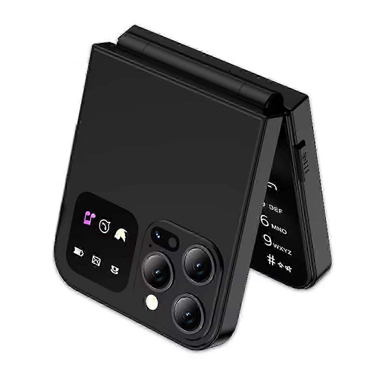 Flip Phone Dual SIM GSM with 2.4 Inch Foldable Screen & Auto Call Recording for Samsung Galaxy A50 Pro Compatible Models