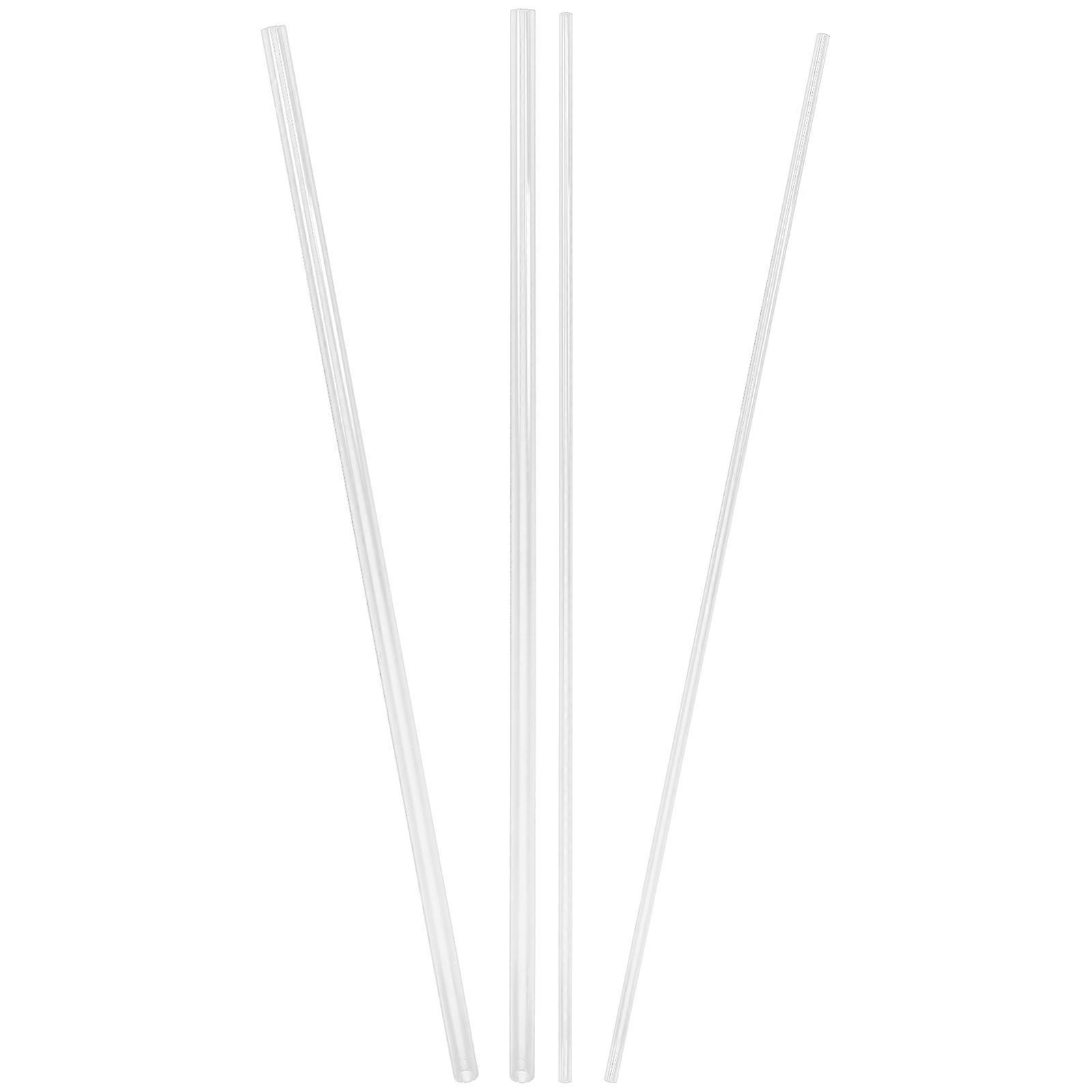 Şeffaf Yuvarlak Sert Tüpler 4 adet Yüksek Sıcaklığa Dayanıklı El Sanatları Tüpü İç Mekan Dış Mekan Reklam Akvaryum Tıbbi Kullanım için