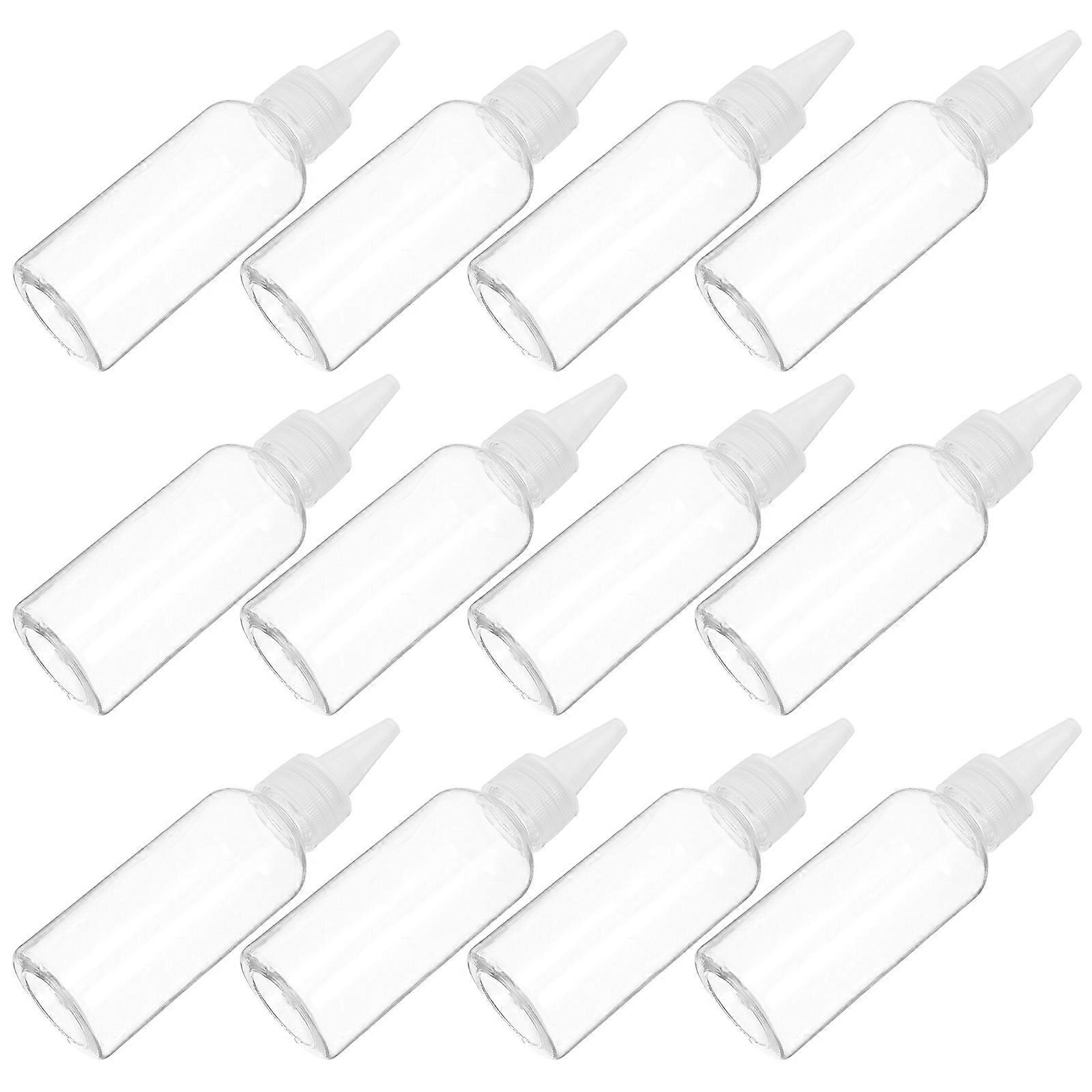 30 Pack 60ml Transparent Plastic Squeeze Bottle for Easy Liquid Storage and Dispensing