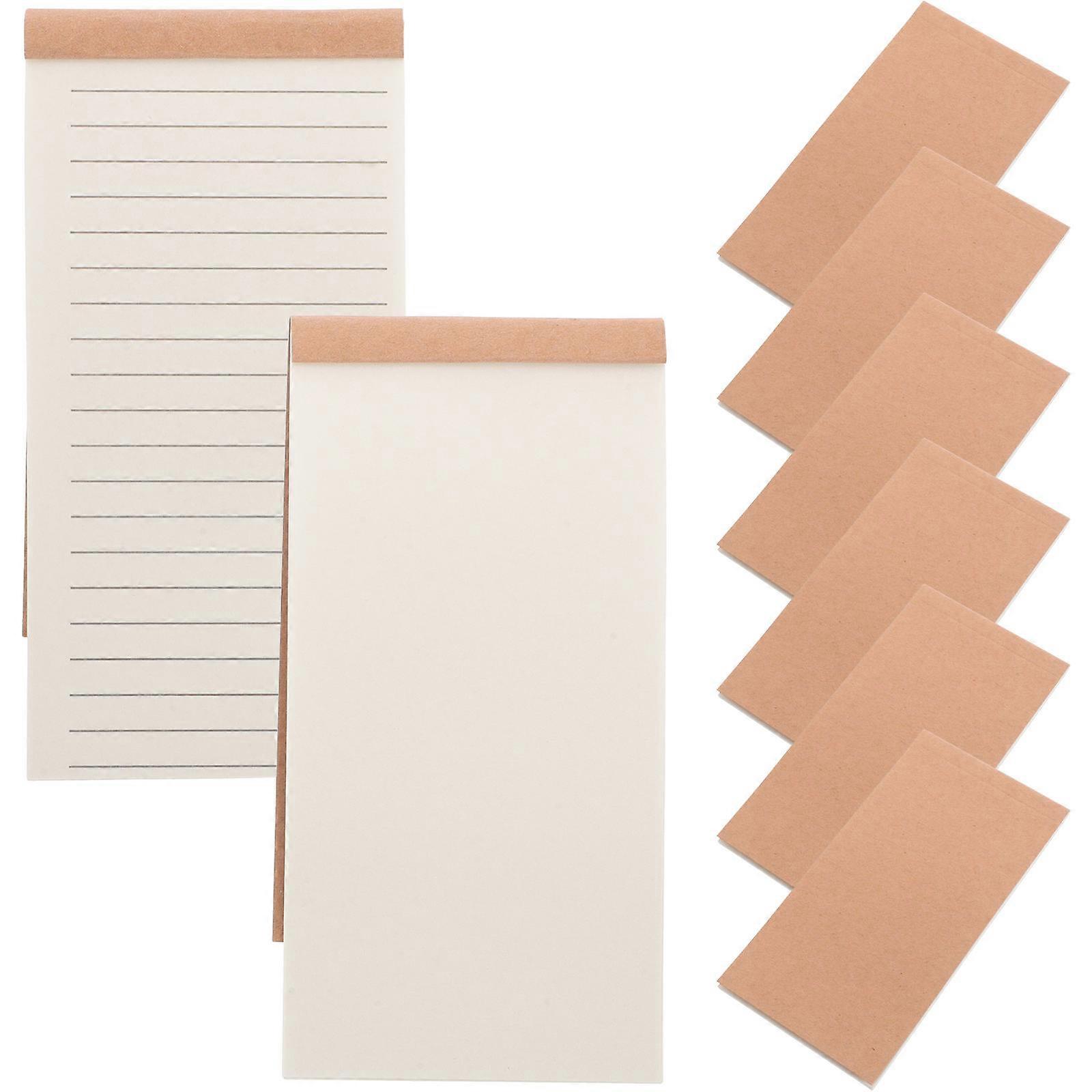 Daily Task Notebook Schedule Planner Undated Schedule Organizer 8Pcs Smooth Writing Paper Note Taking