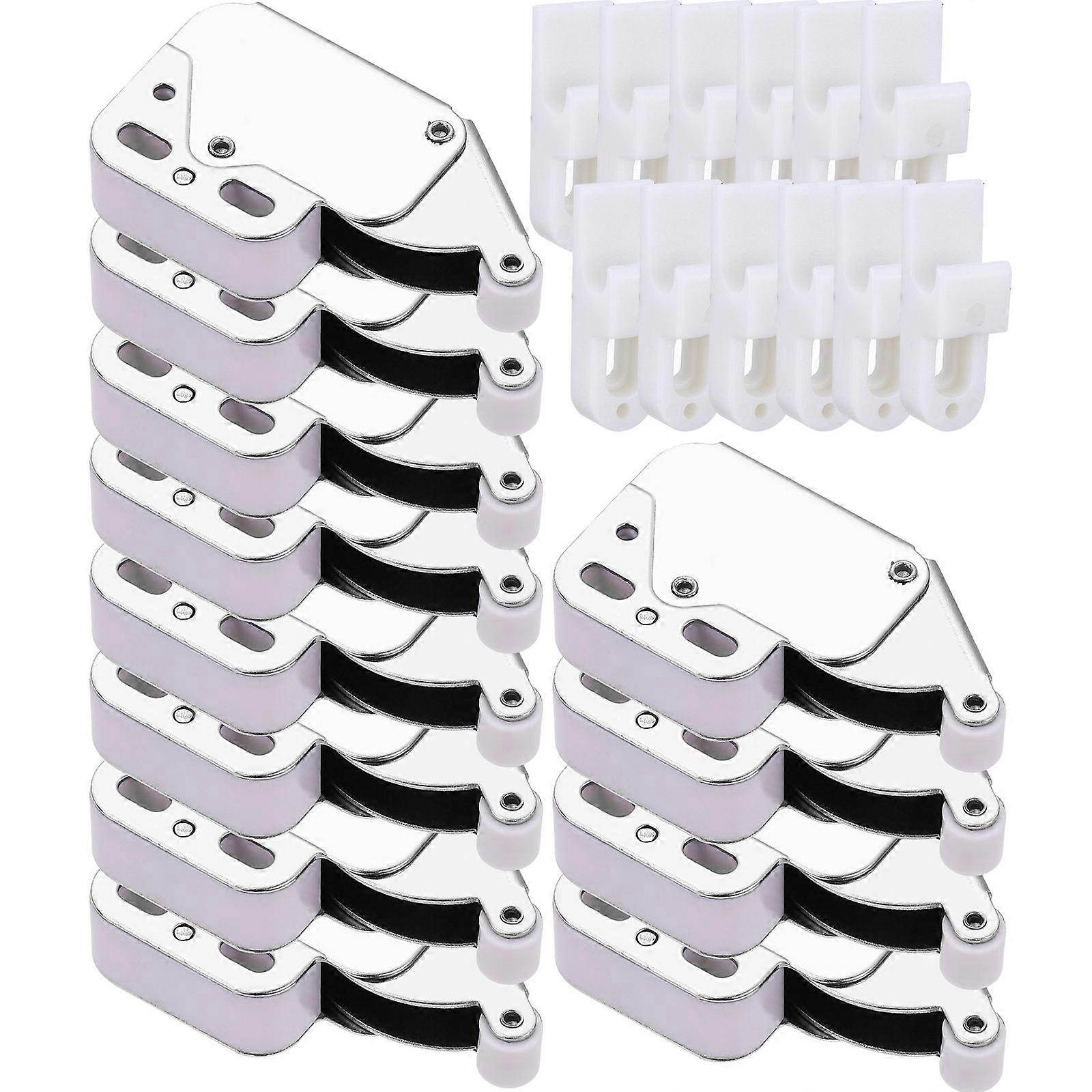 Door Cabinet Spring Latch Push to Open Simple Design Homeowners DIY Enthusiasts 1.93X1.13X0.43in 12Pcs