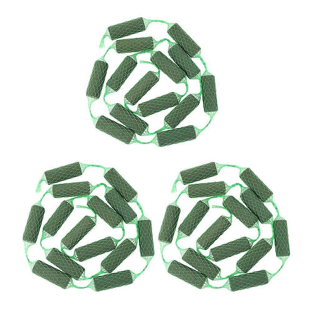 Tabletop Flower Arrangement Foam 3Pcs Green for Home Featuring Unique Shape Flower Arrangement Mud