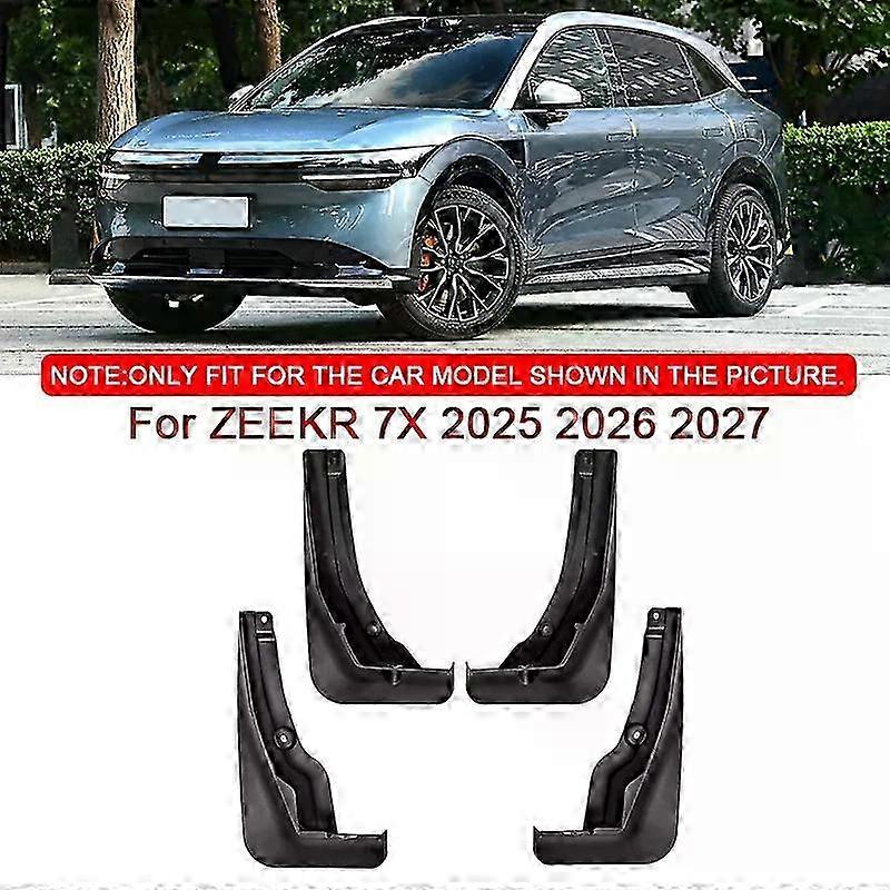 2025 Car Styling For ZEEKR 7X 2025 2026 2027 ABS Car Mud Flaps Splash Guard Mudguards MudFlaps Front Rear Fender Auto Accessories