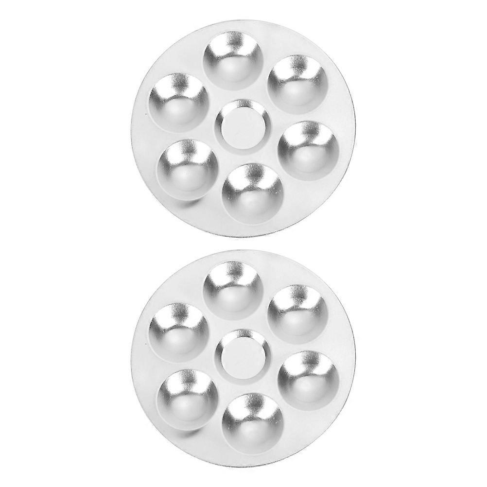 2 قطعة ألوان مائية الصباغ خلط صينية محمولة لون خلط لوحة للرسم