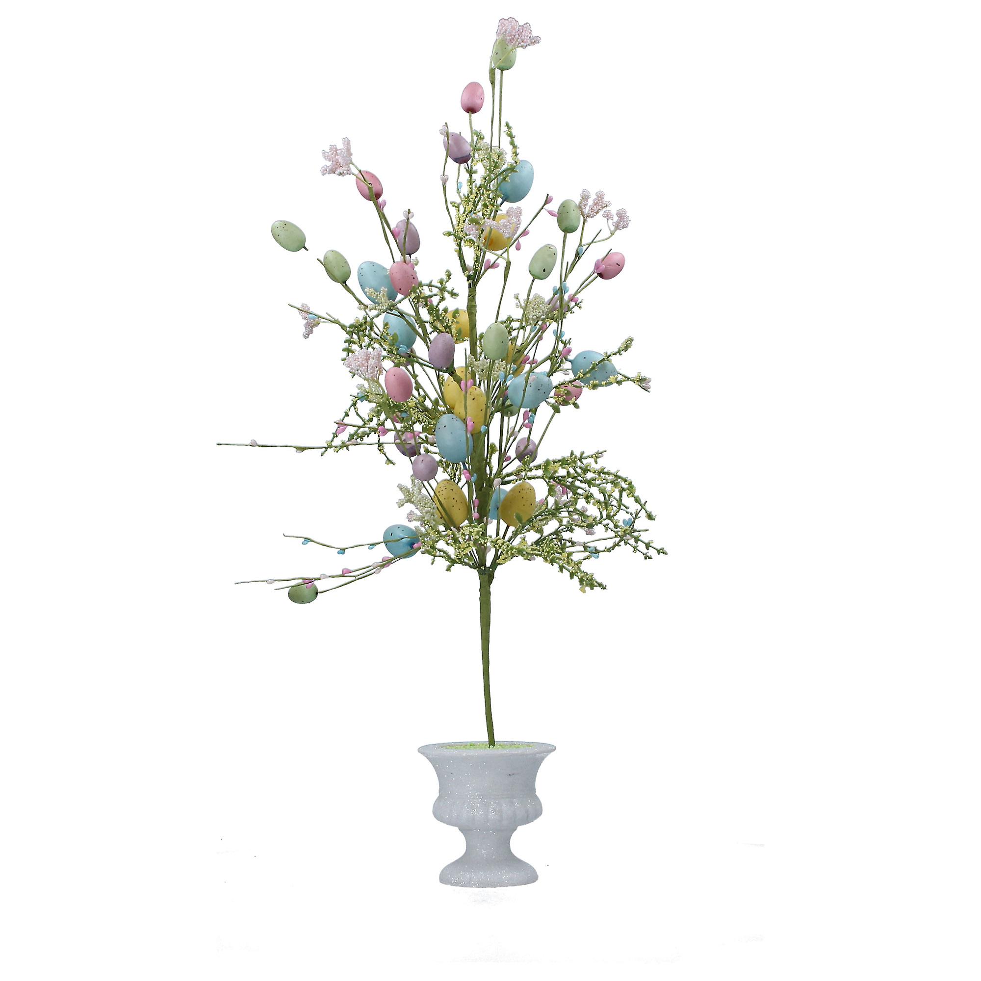 Gisela Graham Pastel Egg & Glitter Easter Twig Tree