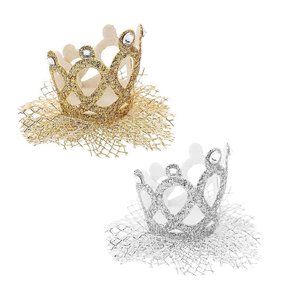 Lace Crown Hair Clips   Lightweight Birthday Hair Accessories for Princess Headdress (2pcs)