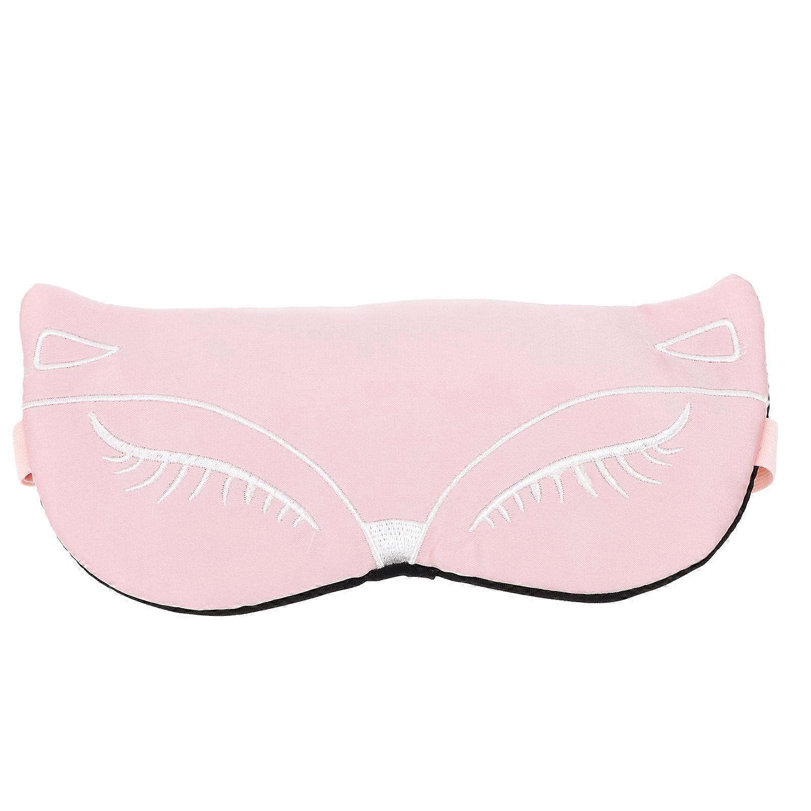 Eye Cover For Sleeping 1 Set Of Embroidery Ice Compress Hot Compress Eye Patch For Spa Relaxation Pink Super Smooth Comfort