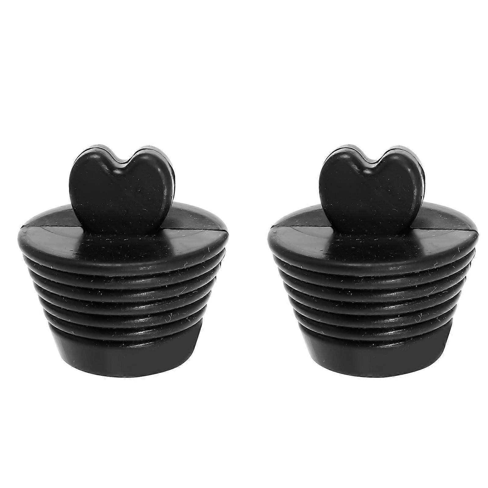 Household Underwater Sink Plugs 2Pcs With Round Shape For Bathtubs 4.5X4.5Cm Acts As Drain Filter