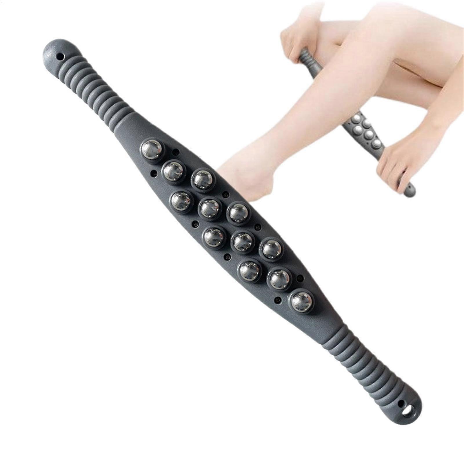 Muscle Massage Stick with Ergonomic Handle for Calves, Thighs, Abs, Shoulders and Back