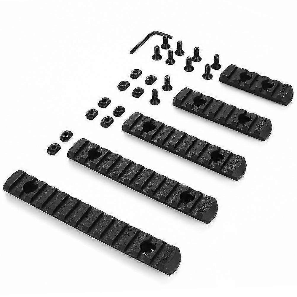 Lok Picatinny Rail with 5, 7, 9, 11, 13 Slots - Mlok Scope Mount & Weaver Nylon Side Rails for Versatile Attachment Options