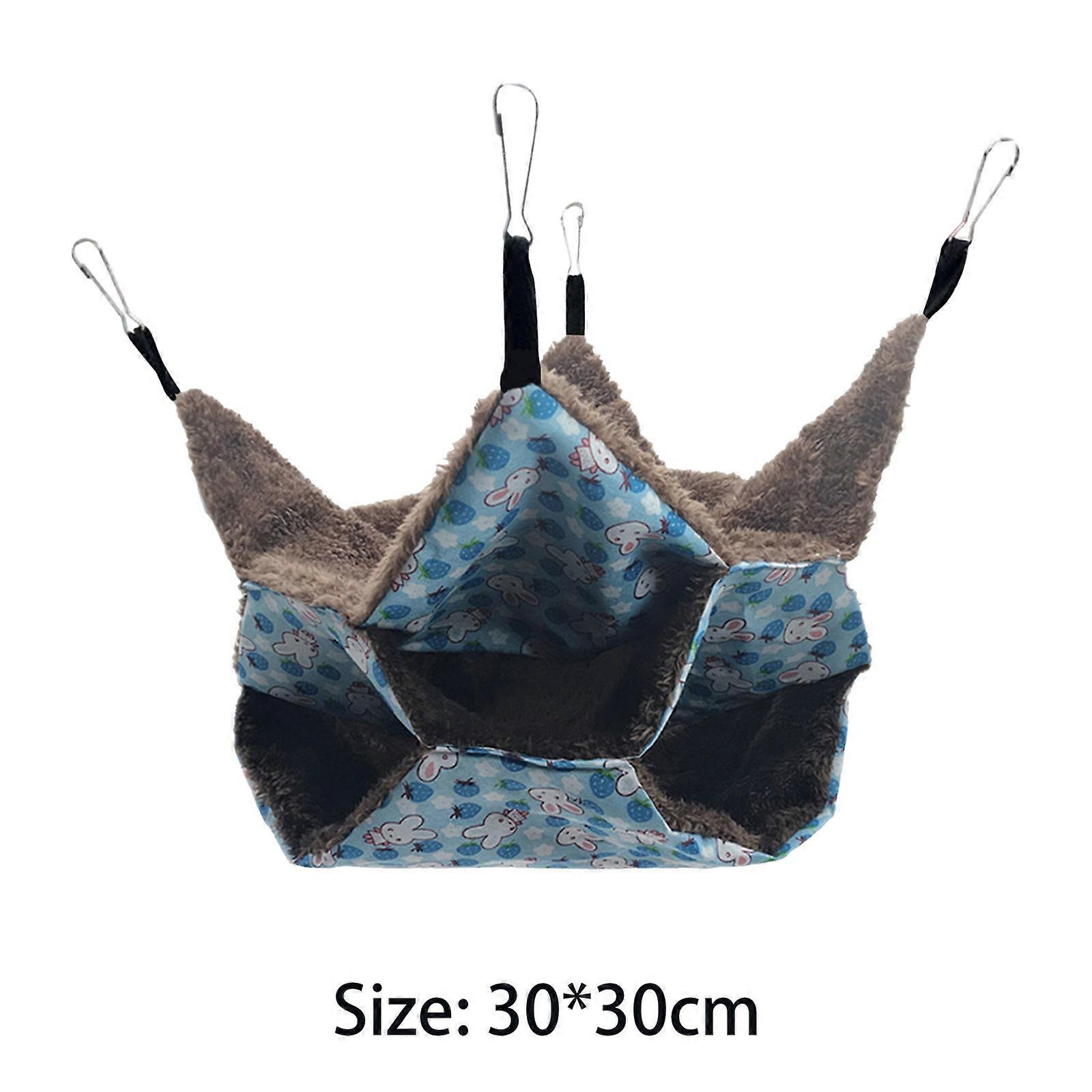 Small Animal Hammock 3 Layers Pet Tunnel Guinea Pig Cage Hamster Rabbit Small Animal Sleeping Mat Nest Pet Supplies