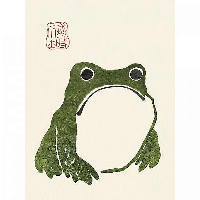 Matsumoto Hoji Grumpy Frog Paper Print
