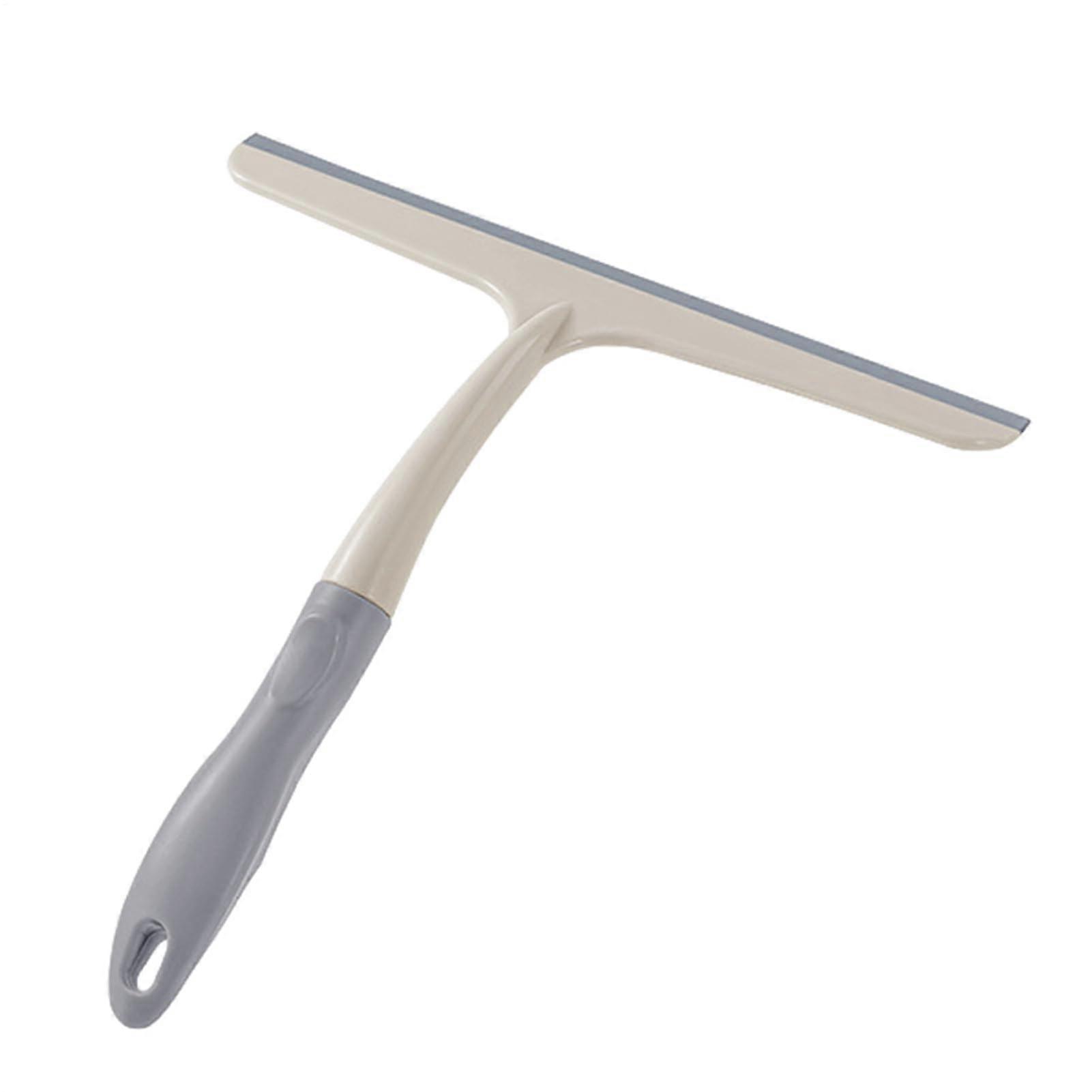 Windshield Wiper, Glass Scraper and Squeegee Window Cleaning Tool for Glass, Mirrors, Walls, and Windshields Beige