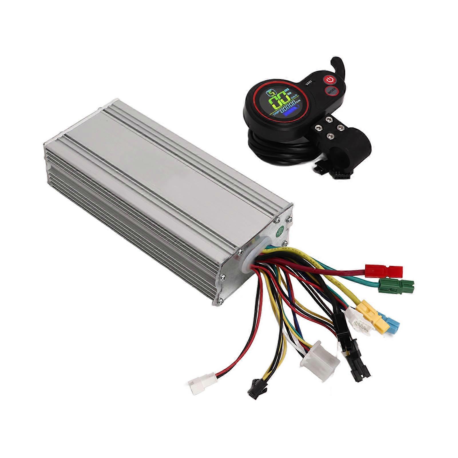 Electric Bike Controller Brushless Motor 36V 48V 1000W 1500W 35A with V889 Color Display Screen Meter 