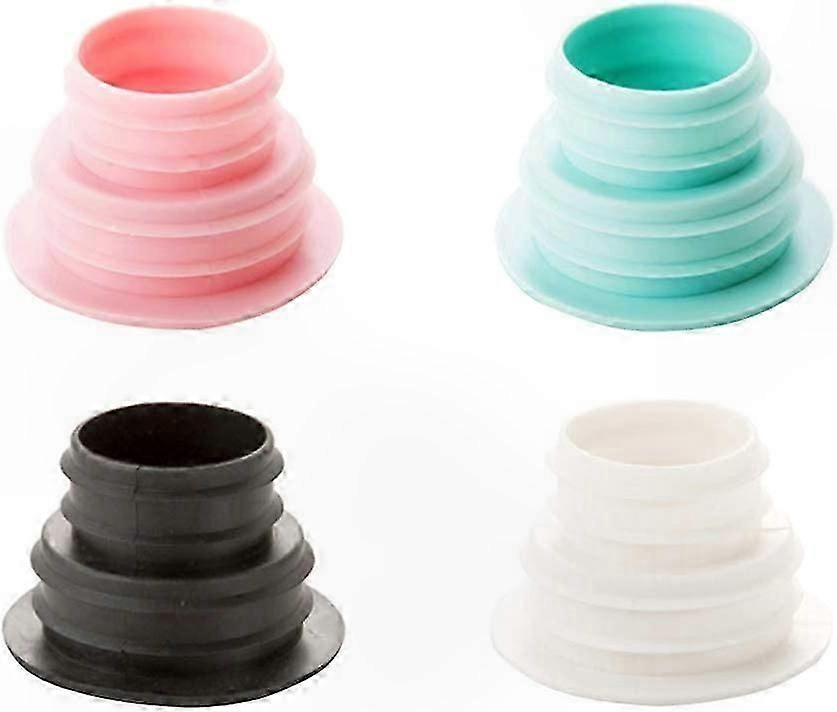 4Pcs Silicone Drain Hose Seal Plug Ring for Washing Machine Bathroom Kitchen Use
