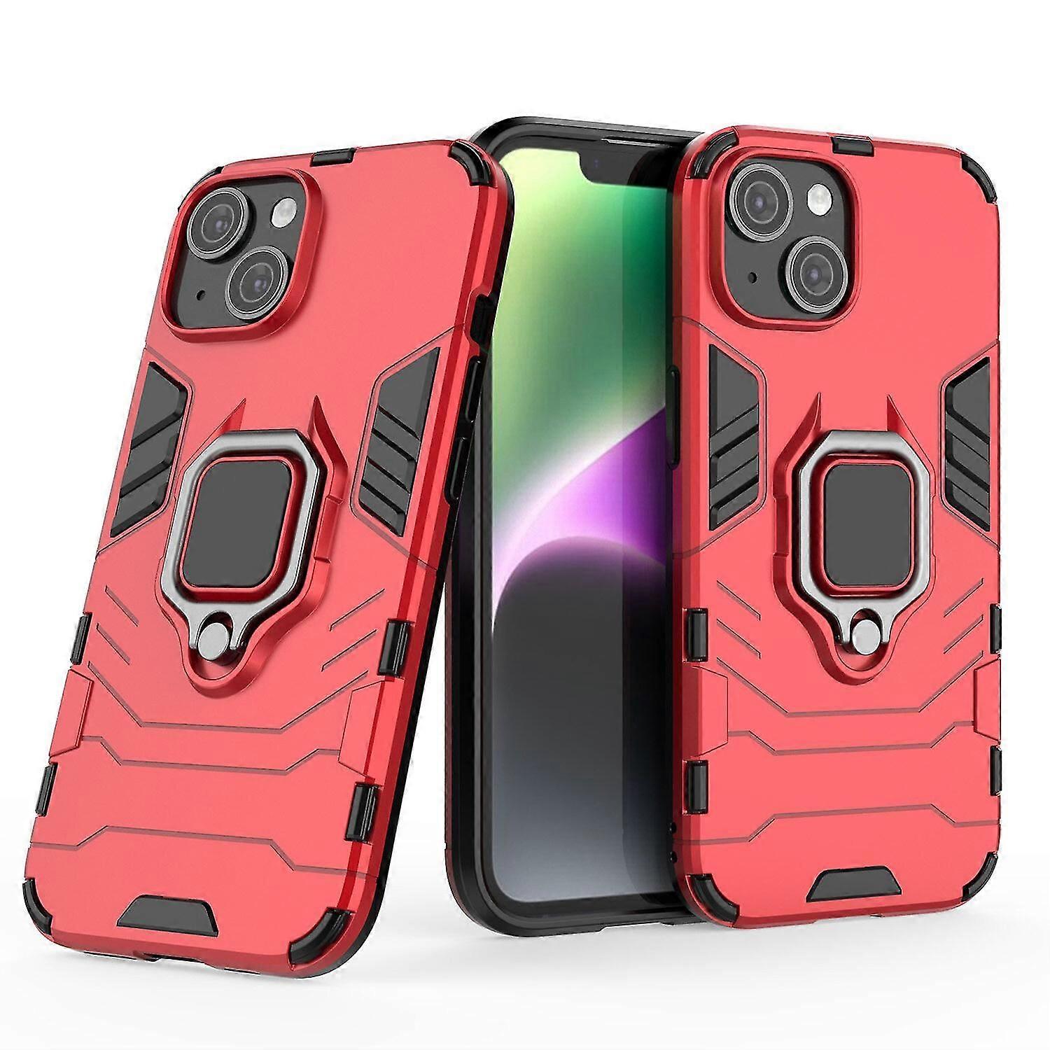 Shockproof Magnetic With Ring Stand Cover Case For