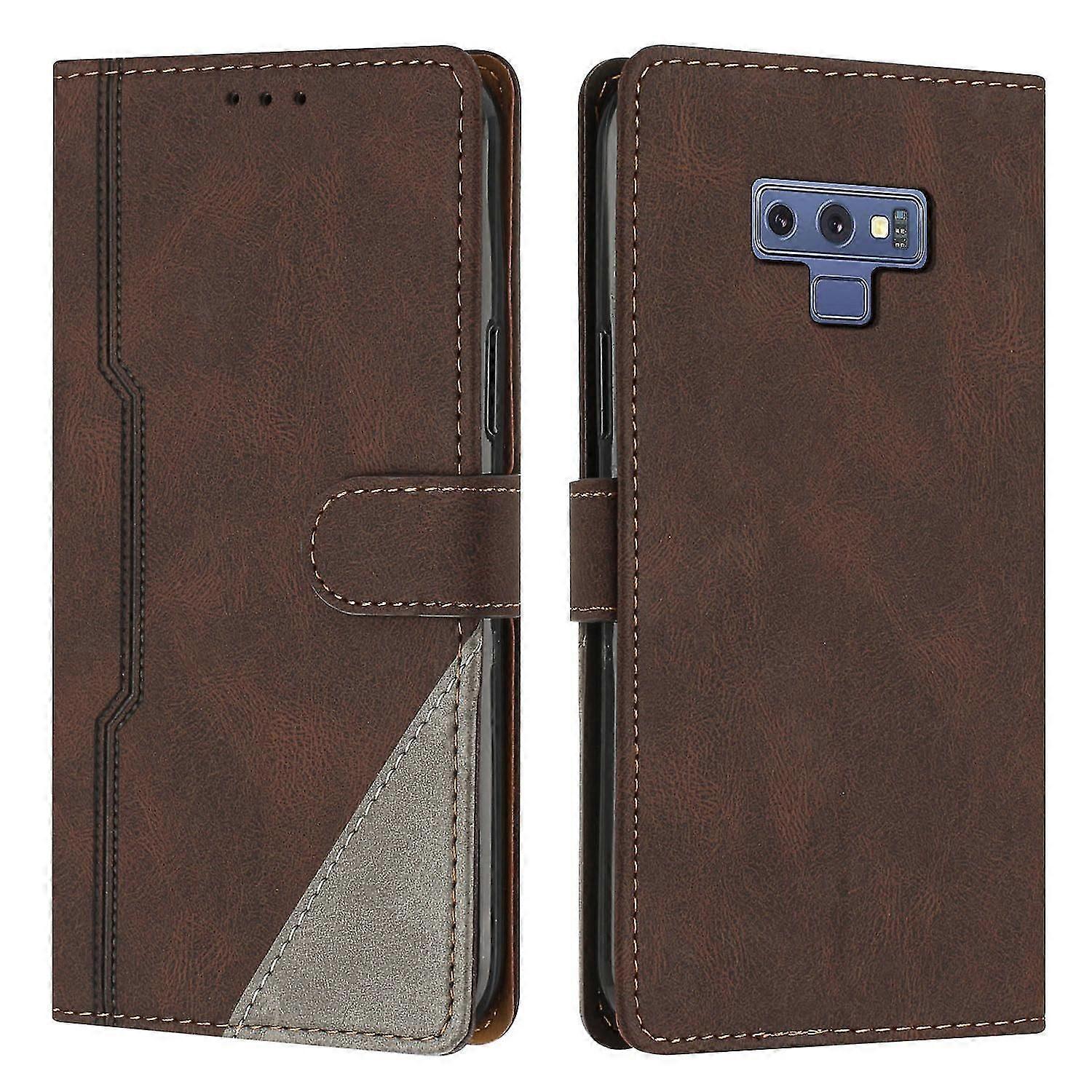 Leather Magnetic Clasp Case with Flip Wallet Stand Function Cover for