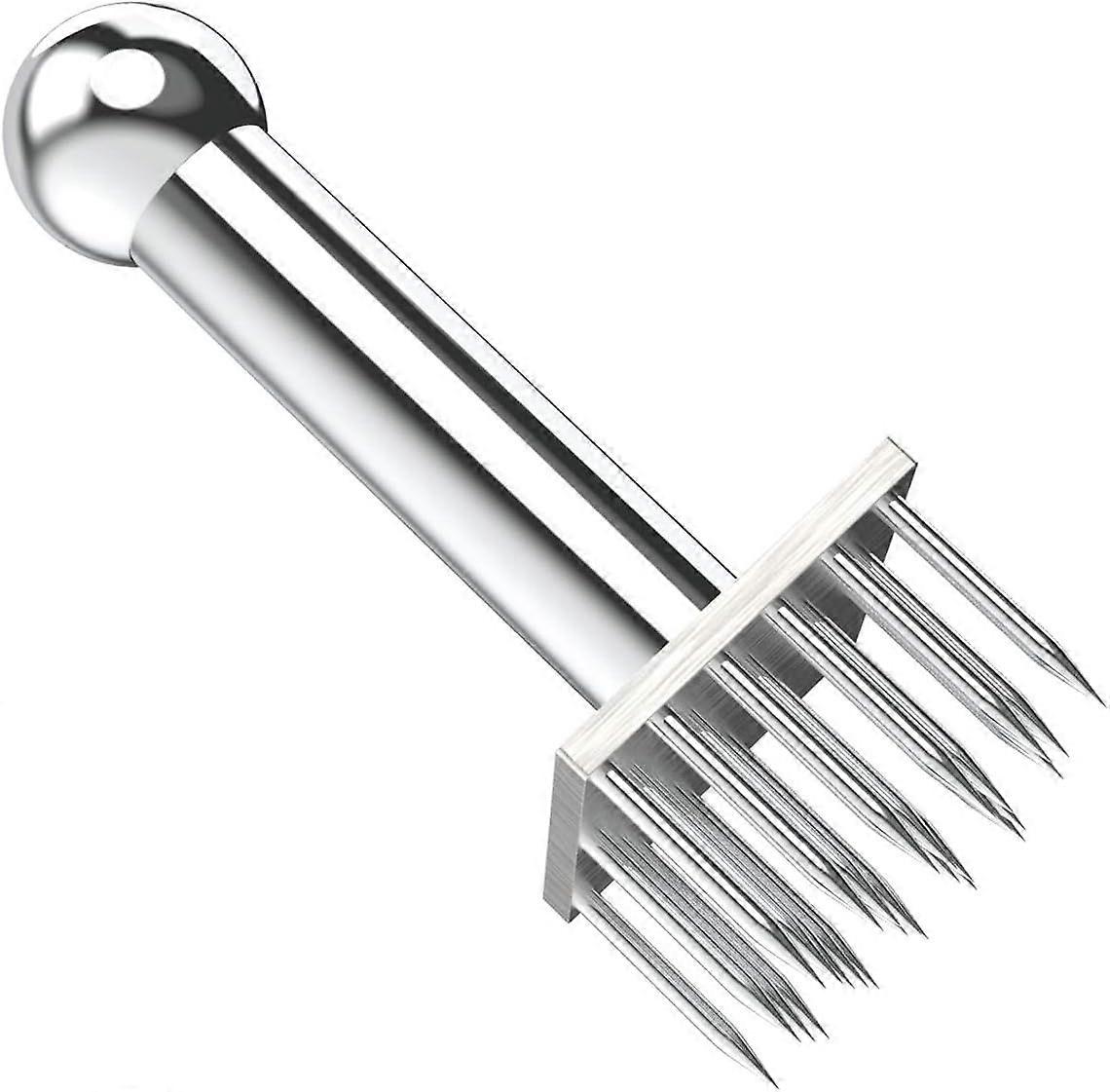 Professional Meat Tenderizer with 28 Stainless Steel Sharp Needle Blade Mallet