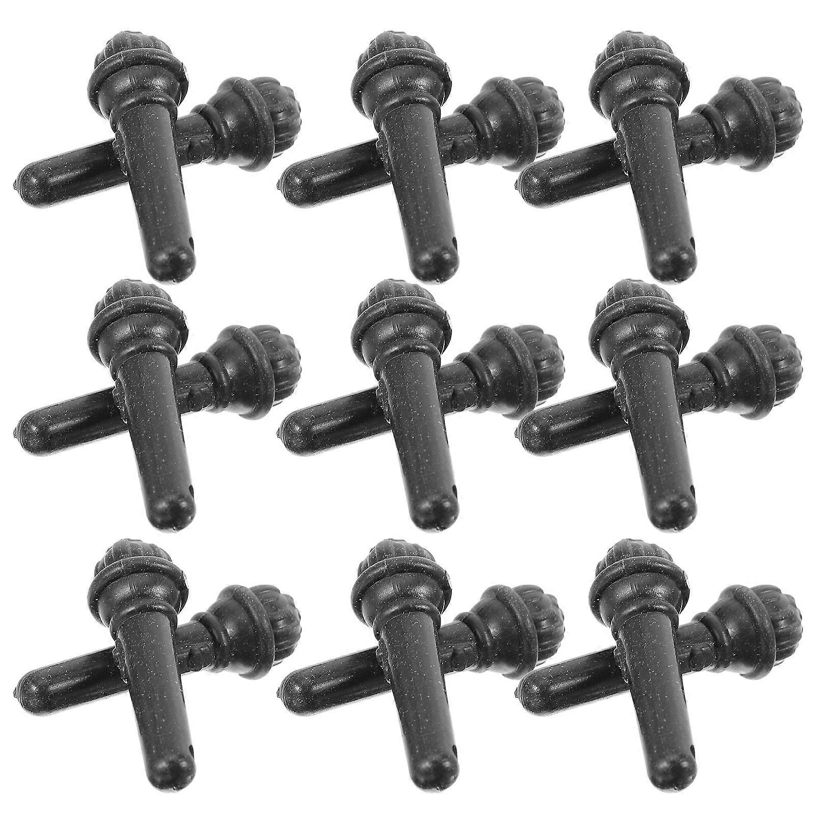 Delicate Fake Microphone Desktop Mini Doll Microphone for Decoration Use 100Pcs