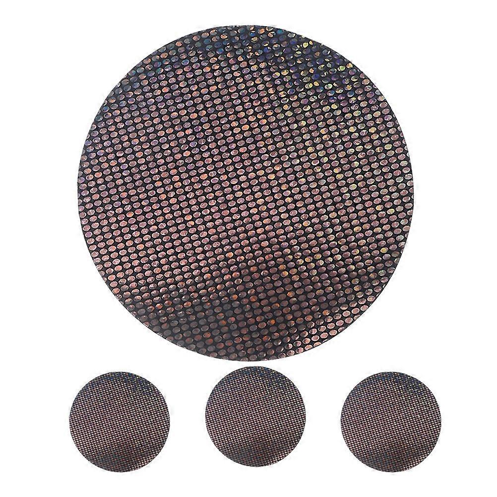 Stylish Round Coasters For Car Owners 4Pcs Set Slip-Resistant Dashboard Mats Suitable For Daily Use