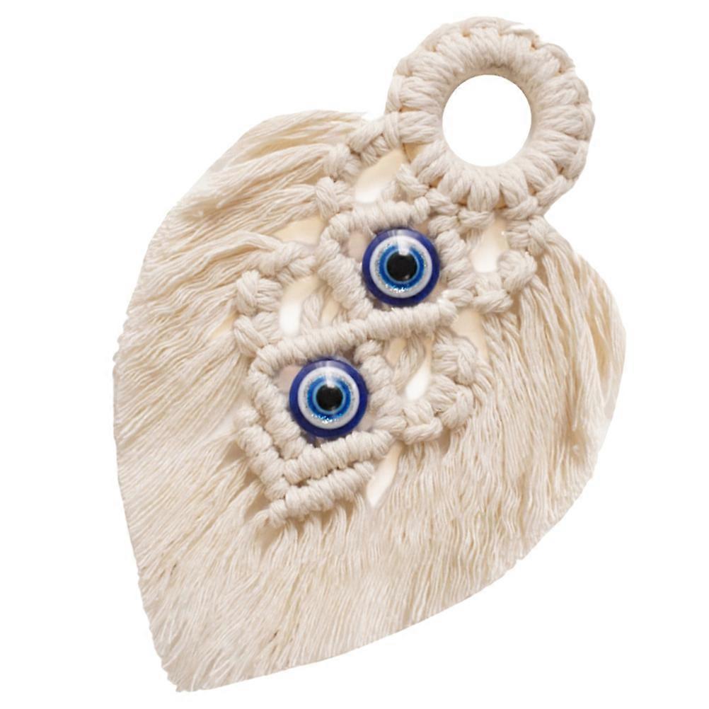 Bohemian Style Macrame Wall Hanging Tassel Decoration Nursery Room Apartment Pendant 17X10Cm Unique 1Set