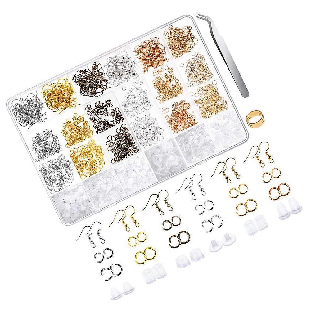 Earring Making DIY Kit With Lobster Clasp And Earhook For Craft Enthusiasts 19.5 X 13.5 X 2.3Cm Classic Shape 1 Set