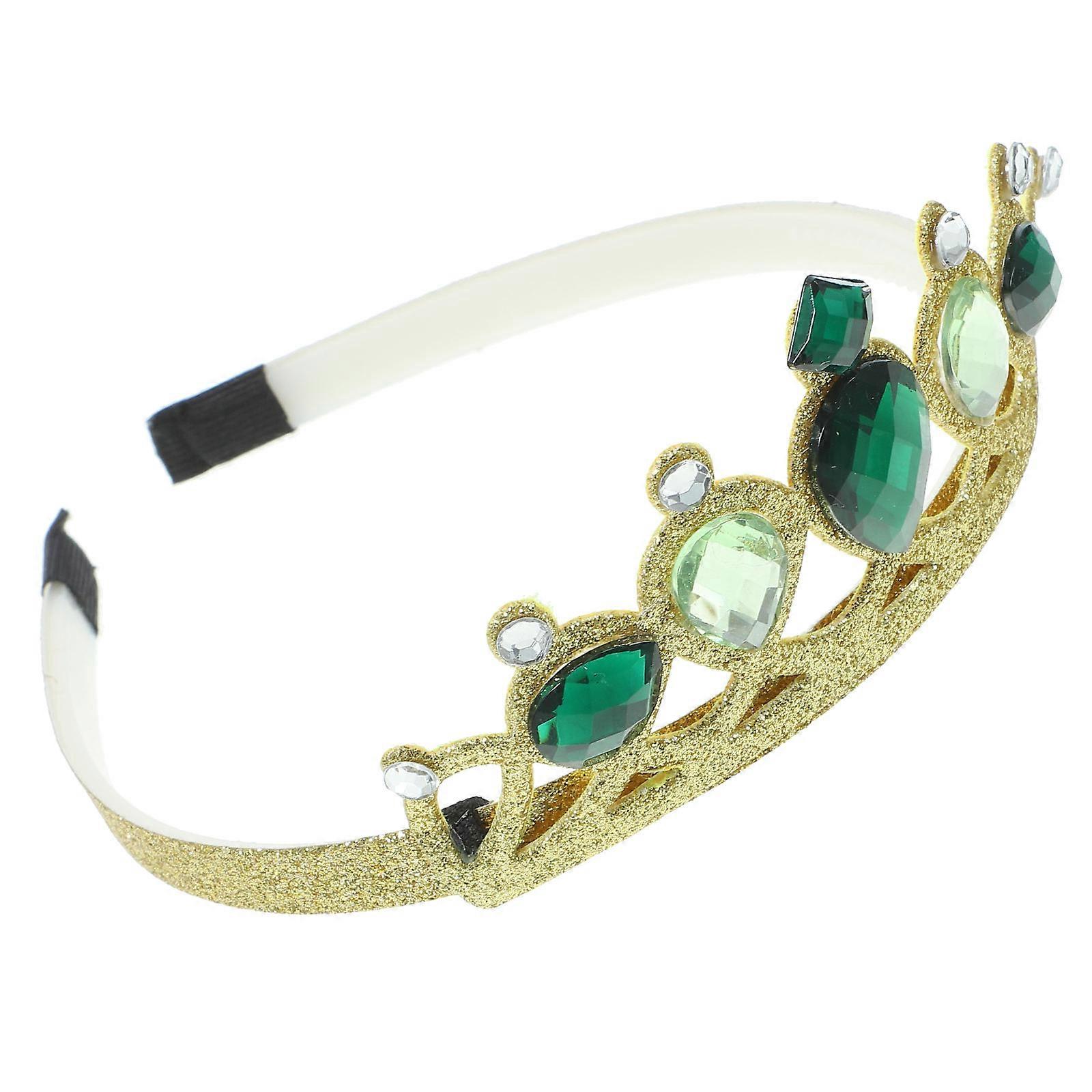 Rhinestone Crown Headband for Elegant Parties, Banquets & Themed Events – Lightweight Comfortable Design Accessory