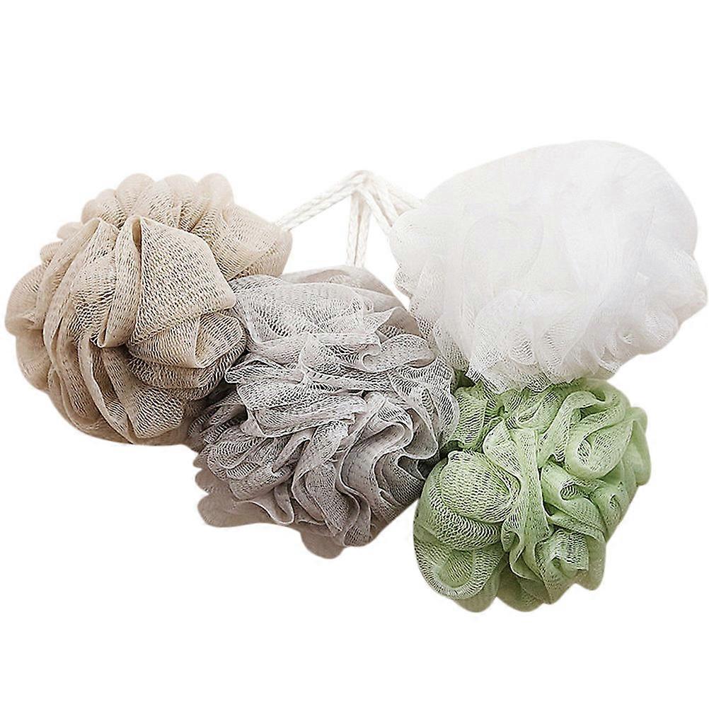 Bath Ball for Shower Made of Durable PE Material with Assorted Colors 8pcs Large Size