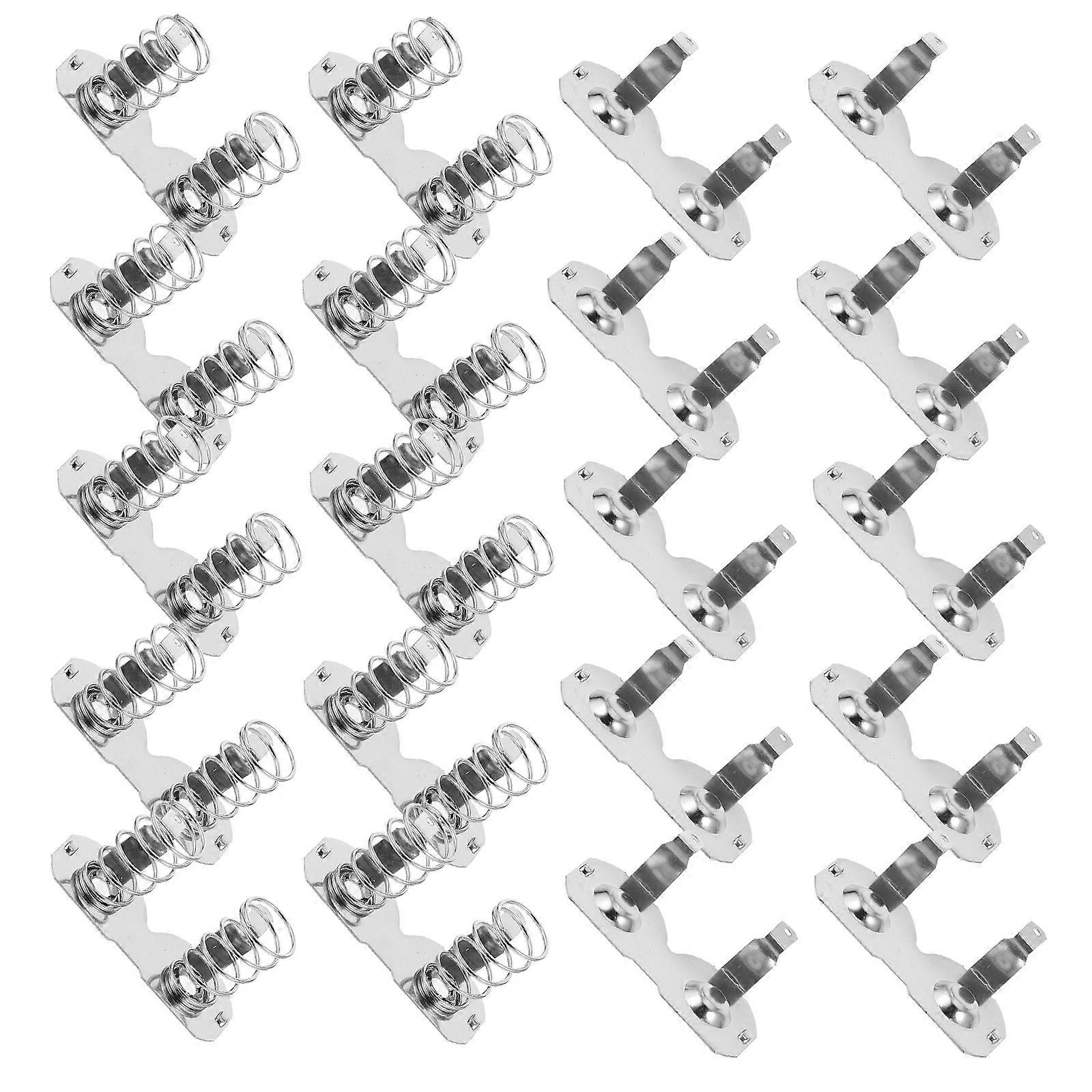 Battery Spring Contact Plates Set – Replacement Terminals for Flashlights & Portable Devices – Positive Negative Conversion, 10pcs