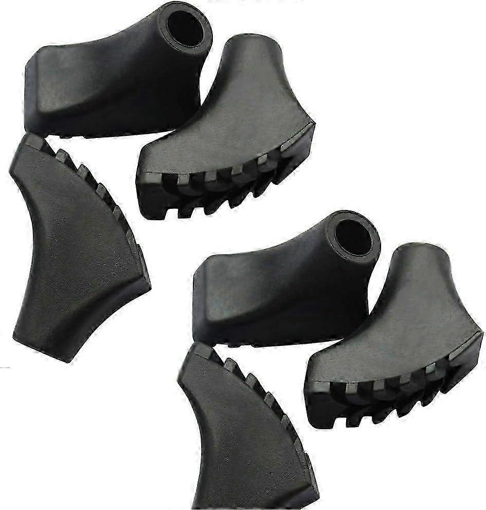 Hiking Poles with Rubber Buffers & Metal Tips - Adjustable Trekking Sticks for Extra Grip & Stability on Trails