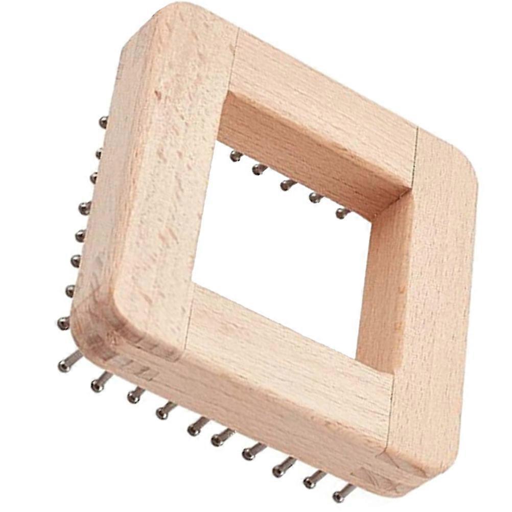 Wooden Knitting for DIY Crafts with Practical Design and Durable Solid Wood Beige Color