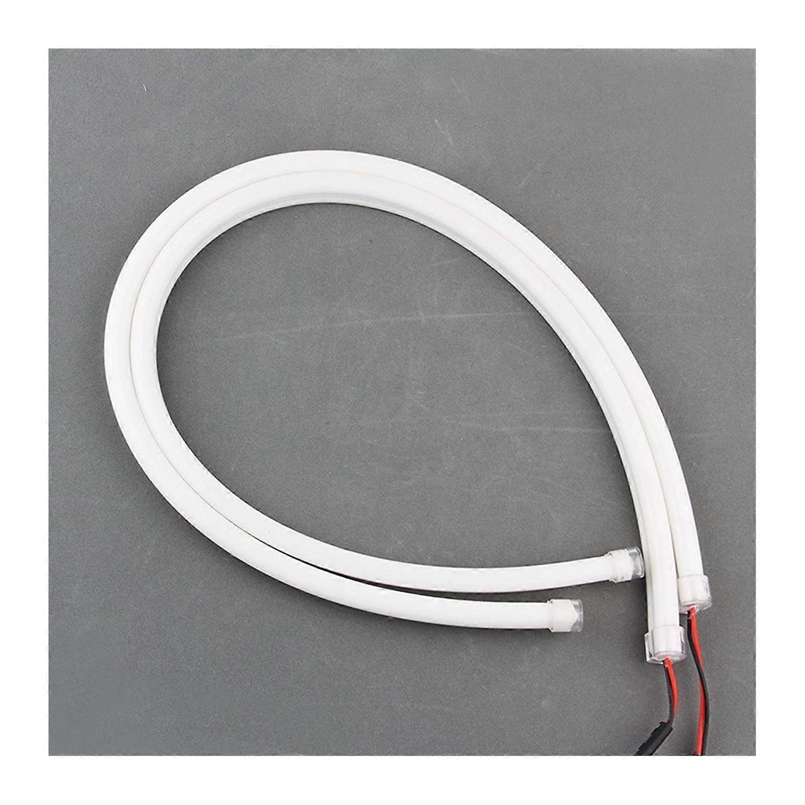Angel Eyes LED Roller 2 Stück 30cm 45cm 60cm Flexible DRL Auto Tagfahrlicht Runden Signallicht Weißerbaut Styling