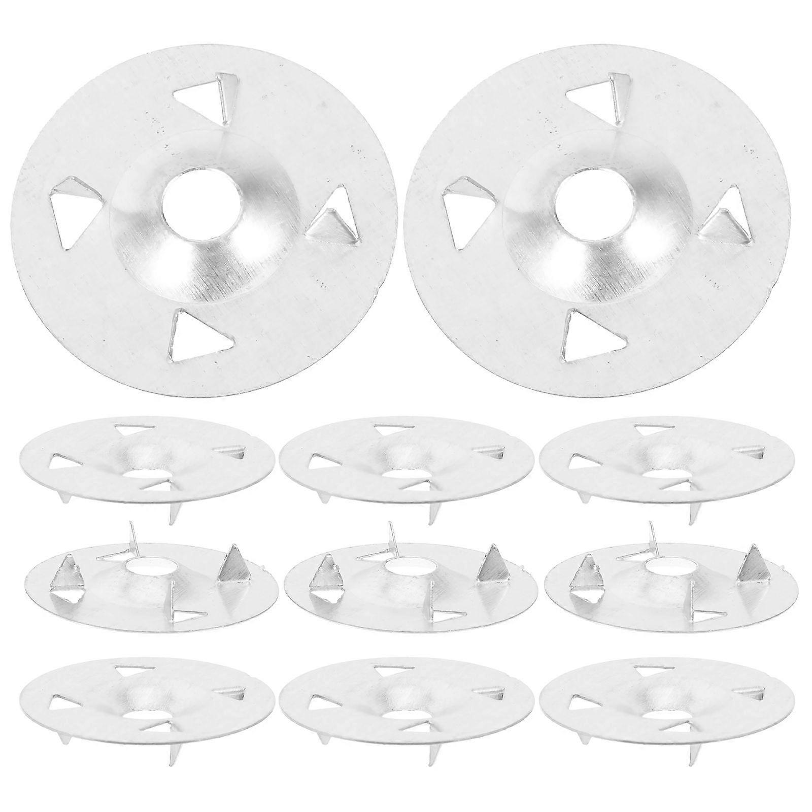 100pcs Foam Board Washers Foam Board Metal Fasteners Washers for Fixing Fastening Installation