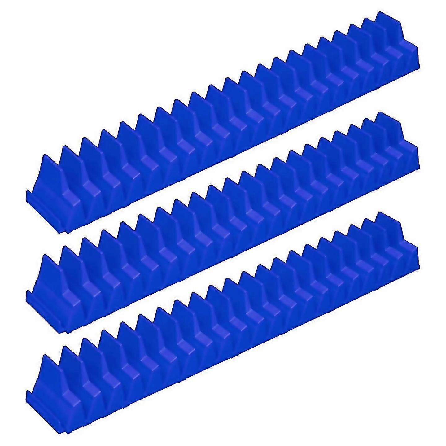 For 3pcs Magnetic Wrench Organizer Portable Tool Storage Shelf Blue