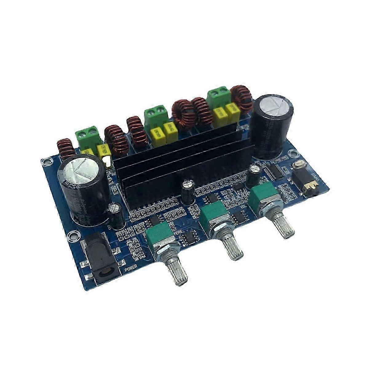 2.1 Channel Bluetooth 5.0 Amplifier Board TPA3116D2 High Power Digital Amplifier Board Audio Stereo Equalizer Aux Amp