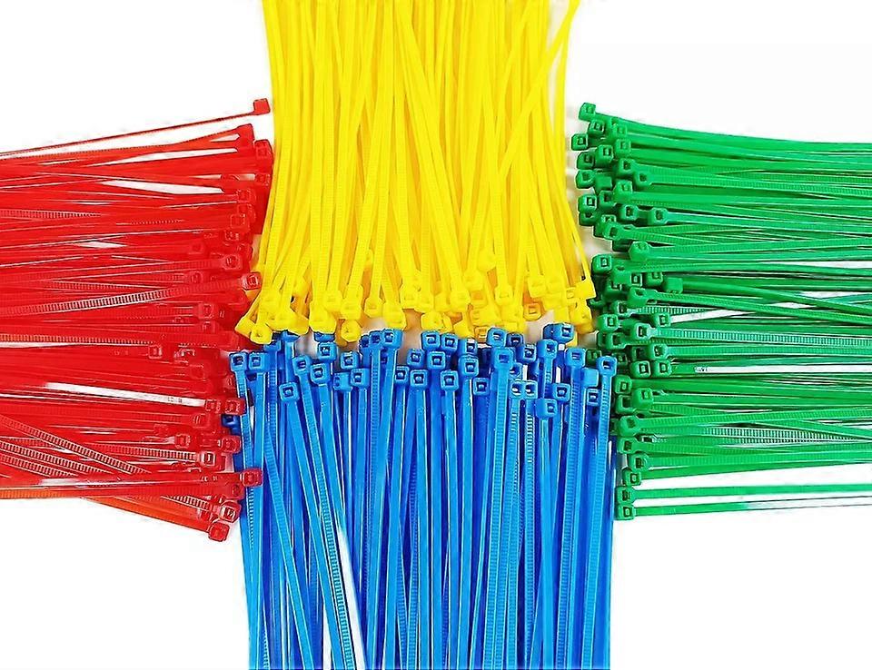 Colored Zip Ties, 400Pcs 4 Inch Small Cable Ties Mini Zipties Multi-Colored