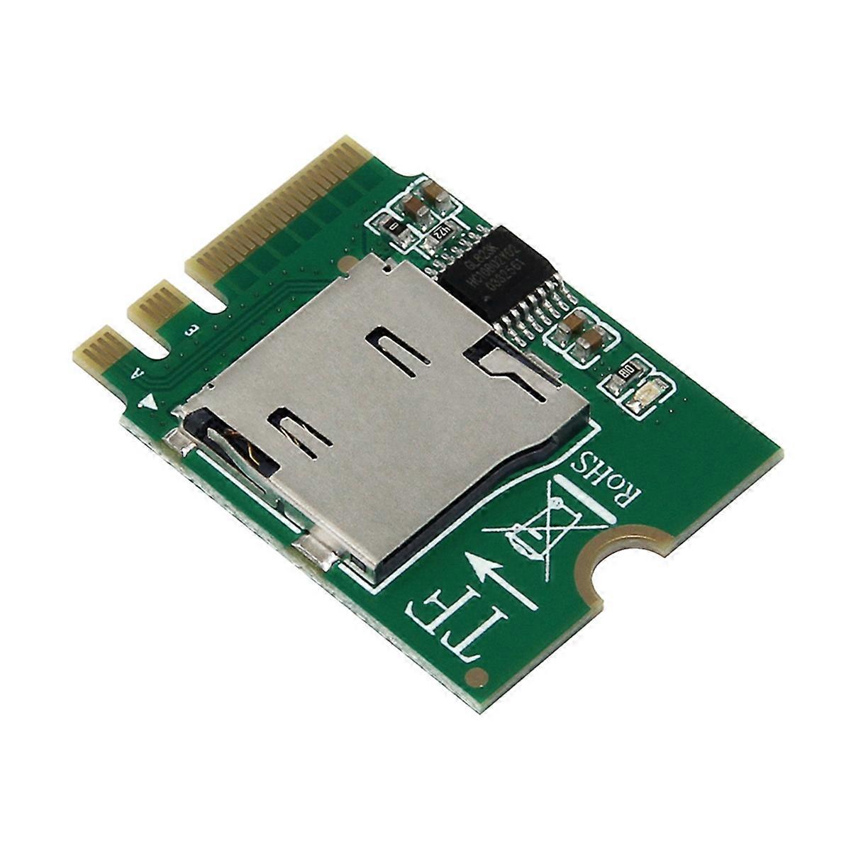 M.2 A/E KEY to Micro-SD/SDHC/TF Card Reader Adapter Supports 2230 NIC for Mini PC/Laptop/Industrial