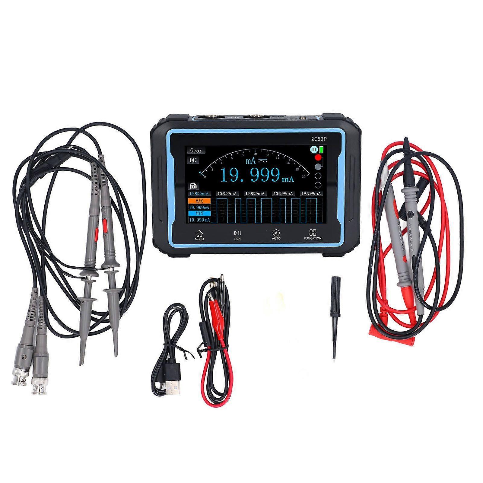 Oscilloscope Multimeter DDS Generator 2 Channels 50MHz Bandwidth 250MSa/s 3 in 1 Handheld Oscilloscope Multimeter