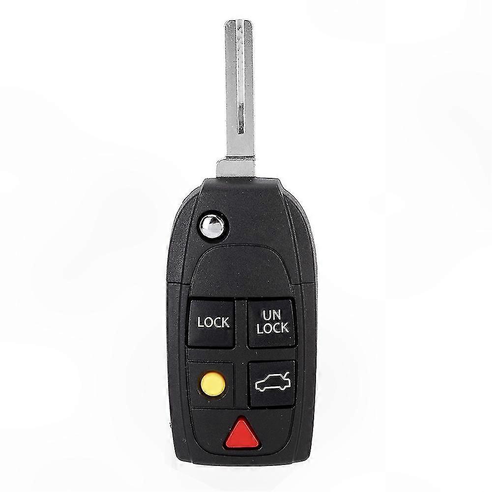 5-Button Foldable Car Key Case Shell for S60 S80 V70 XC70 XC90 Replacement