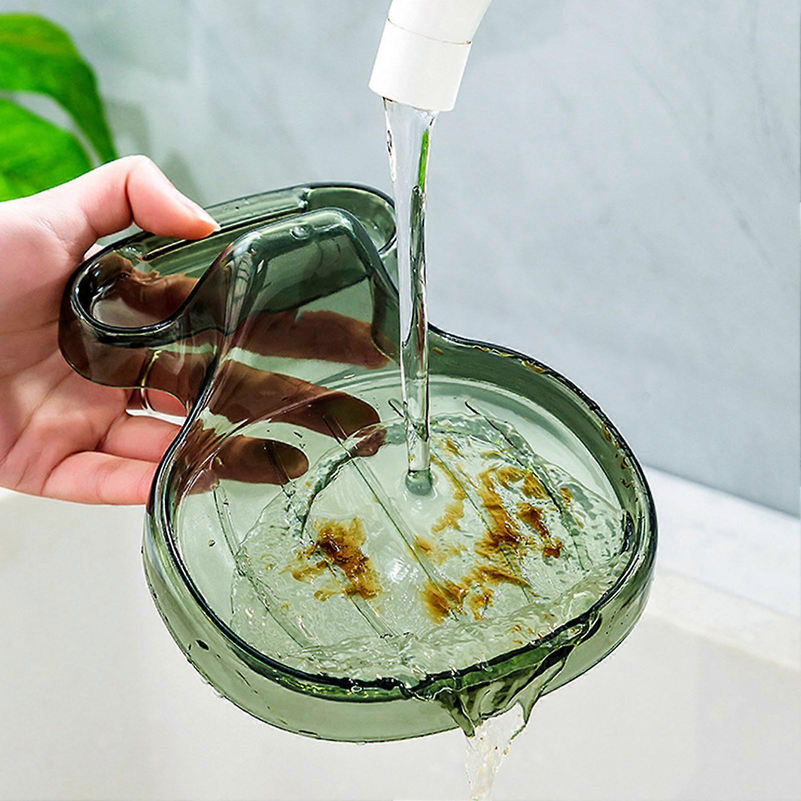 Multifunctional Transparent Green Kitchen Spatula Rack Holder