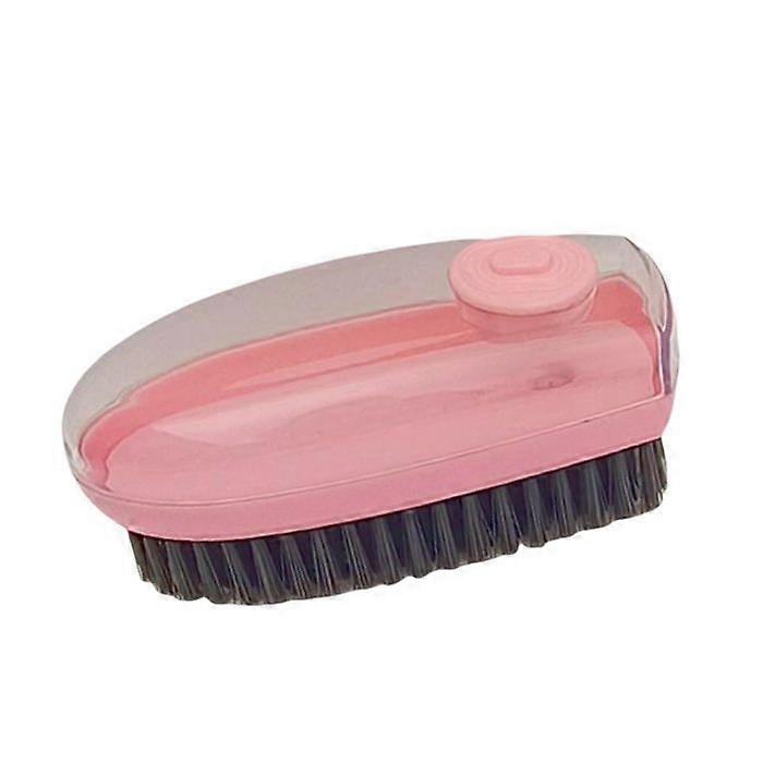 Dense Bristle Brush, Soft, Portable, Multi-Function, Hydraulic Cleaning Brush, Pink