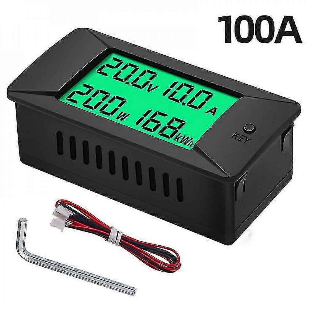 Dc 0-300v 50a/100a/200a/300a Digital Meter Voltmeter Ammeter Lcd 4 In 1 Dc Voltage Current Power Energy Detector Built-in Shunt FSF