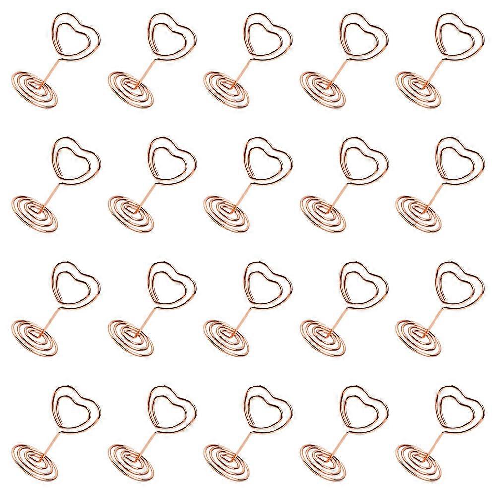 Rose Gold Metal Picture Holders Clips for Decoration Compact Size Lightweight Display