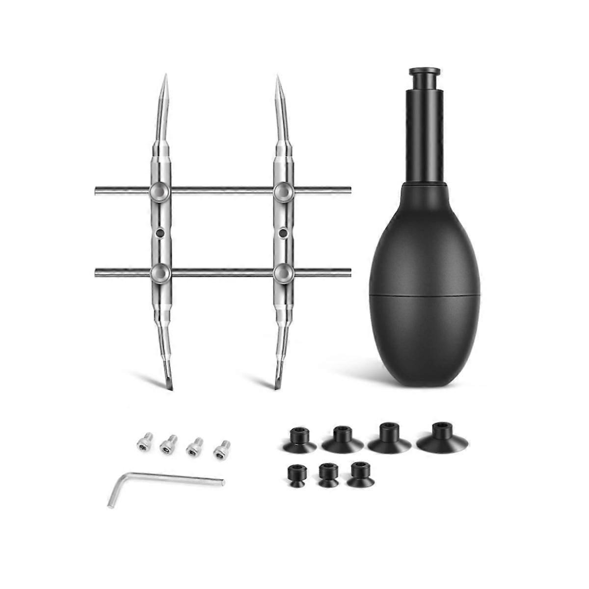 Lens Sucker and Spanner Kit, IC Pick-Up Vacuum Suction Pen with 7 Interchangeable Suction Cups and