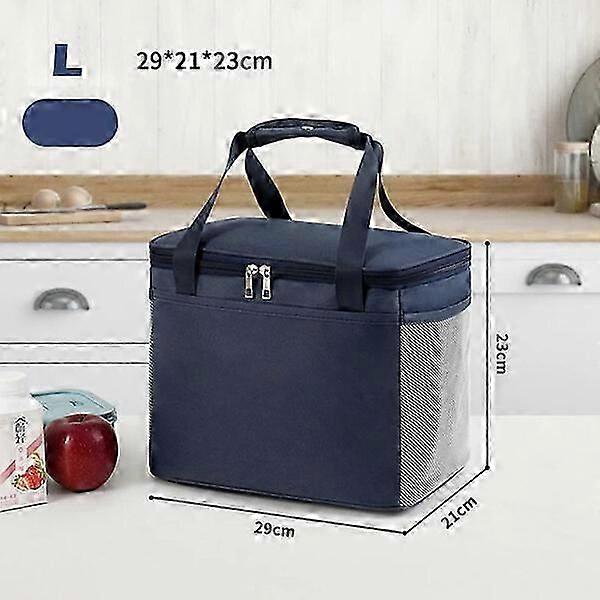 Large-capacity cooler bag, waterproof and durable with a stiff lining, suitable for picnics and camping