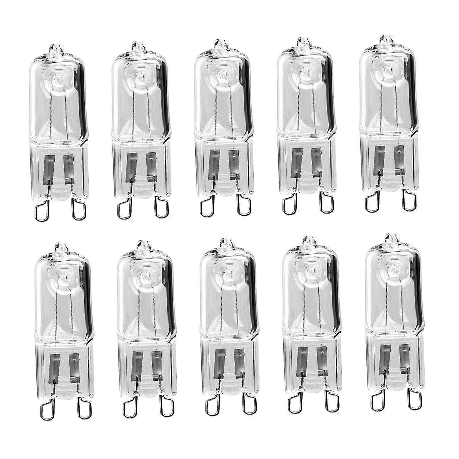 G9 Halogen Lamps 33W Bulbs 10 Pack BiPin Base For Desk Lamp Floor Lamp Wall Sconces