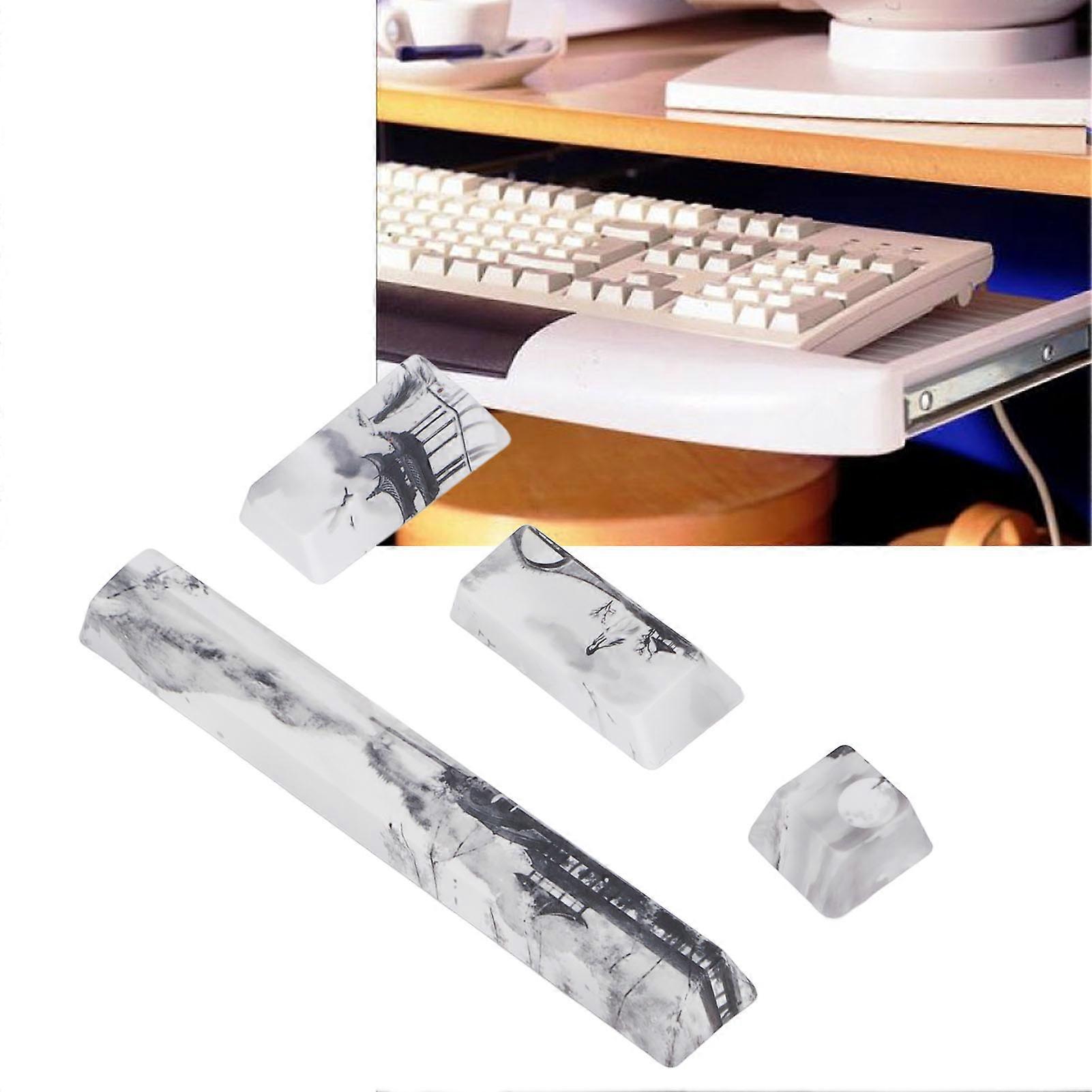 PBT Keycap Set Matte Finish Durable Space ESC Enter for Mechanical Keyboard