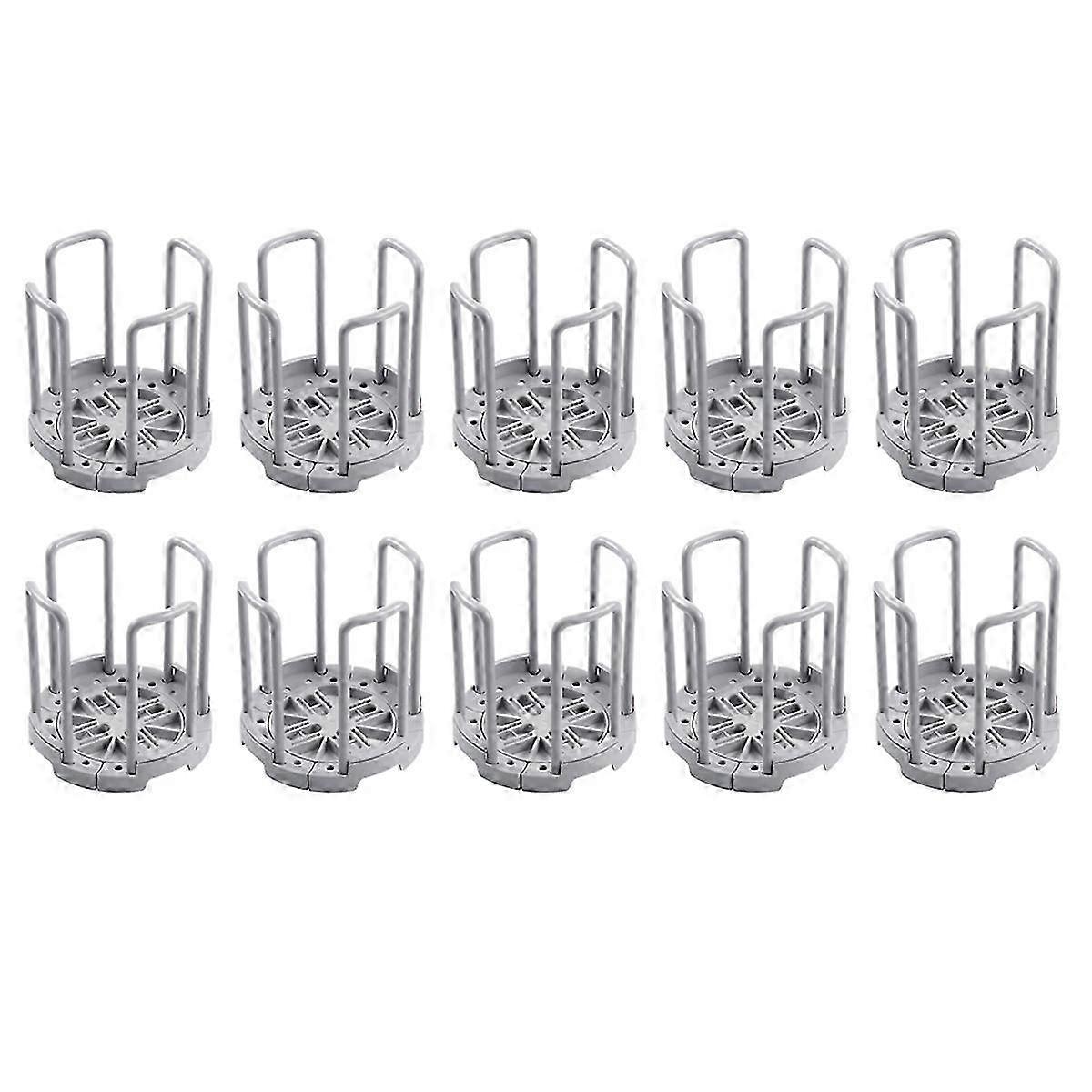 Retractable Gray Kitchen Dish Rack for Desktop Dish Storage with Drain Cup Functionality