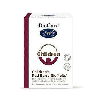 Biocare lasten punamarjaiset BioMelts-pussit 28